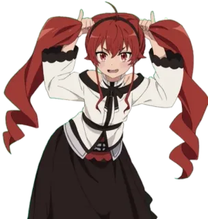 π 0f96e472 anime, red hair, female, cartoon, girl telegram sticker
