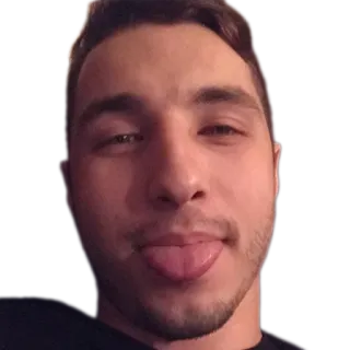 😛 580ce7ec 人, 男人, 舌头, 脸, 表情, 肖像 telegram sticker