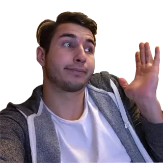 😐 e500cf60 人, 男人, 手势, 表情, 休闲装, 自拍 telegram sticker