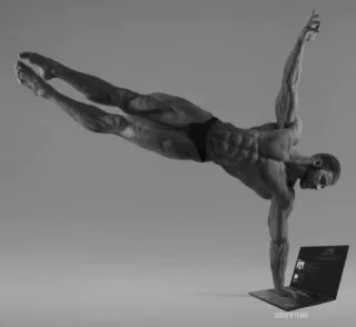 💪 97c33369 男人, 健身, 电脑, 健身房, 肌肉, 健美 telegram sticker