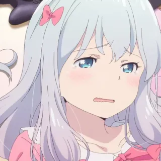😢 6302ff1b Izumi Sagiri Eromanga Sensei Anime, Chica, Linda, Triste, Llorando, Kawaii whatsapp sticker