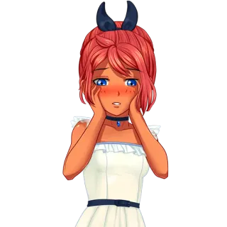 Ulyana-pack (Everlasting Summer) telegram stickers