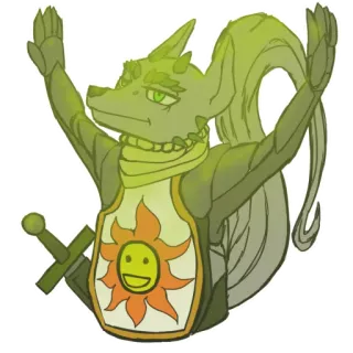 🌞 119e1713 antropomorficzny, jaszczurka, średniowieczny, miecz, fantasy, zbroja telegram sticker
