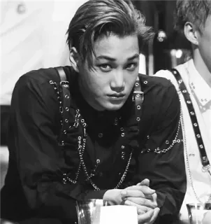 ⚜ 3c39f5d8 Kai kpop, exo, ca sĩ, thần tượng, chân dung telegram sticker