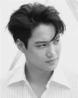 ⚜ f6a011a9 người đàn ông, chân dung, người, Hàn Quốc, người nổi tiếng, diễn viên, trắng đen telegram sticker