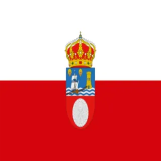 ♈️ 9d7a647b flag, coat of arms, heraldry, Spain, Cantabria, Santoña, crown telegram sticker