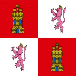 ♊️ c7afdd56 flag, castle, lion, heraldry, symbol telegram sticker
