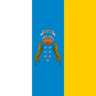 ⛎ fbdc75dd OCEANO flag, Canary Islands, Spain, symbol, coat of arms telegram sticker