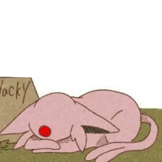 😔 4e47f9b3 Hacky 动物, 可爱, 睡觉, 粉色, 卡通 telegram sticker