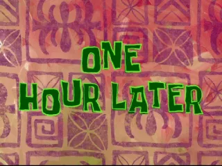 ⏱ 09536af6 ONE HOUR LATER czas, opóźnienie, jeden, godzina whatsapp sticker