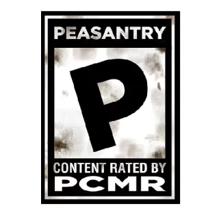 🗑 09112f66 PEASANTRY
CONTENT RATED BY
PCMR PC, Gaming, PCMR, Peasantry, Umorismo, Computer, Gamer telegram sticker
