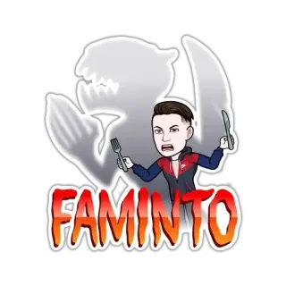 😋 5eb1f772 FAMINTO głodny, kreskówka, jedzenie, widelec, nóż, obiad, jedzenie telegram sticker