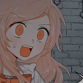 🌻 1a65bc1f 애니메이션, 만화, 만화, 충격, 무서워, 표정, 여자 telegram sticker