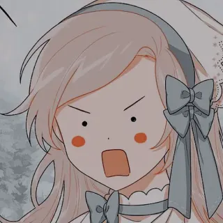 🌻 38be4cf1 만화, 캐릭터, 표정, 분노, 외침, 애니메이션 telegram sticker