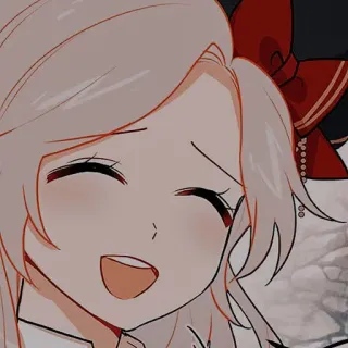 🍯 5fb65dd1 애니, 귀여운, 여자, 웃는 telegram sticker