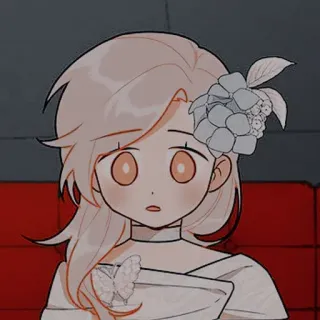 🍯 6cacb90e 애니메이션 소녀, 만화, 애니메이션, 캐릭터, 소녀, 꽃, 귀여운 telegram sticker