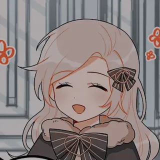 🍯 8a233376 애니메이션, 귀여운, 만화, 여자, 웃는 telegram sticker