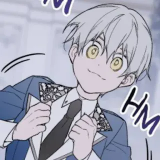 🗡 09c7e5df HM อนิเมะ, เด็กผู้ชาย, การ์ตูน, น่ารัก, หืม telegram sticker