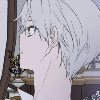 🗡 404bf998 อนิเมะ, มังงะ, ตัวละคร, ภาพเหมือน, ผมขาว telegram sticker