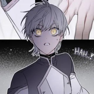 🗡 80b10a5f HAH... มังงะ, อนิเมะ, สีเทา, การ์ตูน, ตัวละคร, ตา telegram sticker