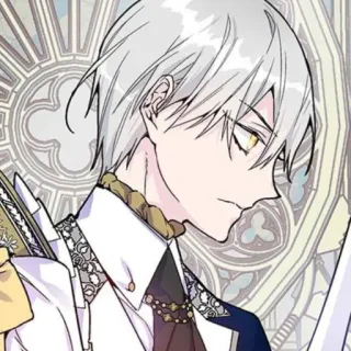 🗡 886db1af อนิเมะ, มังงะ, ผมขาว, ตัวละคร, เจ้าชาย, ผู้ชาย, ภาพเหมือน telegram sticker