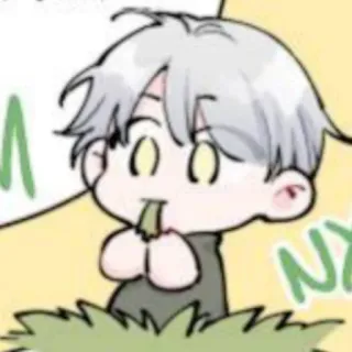 🗡 93b7e03b NY จิบิ, น่ารัก, การ์ตูน, ภาพวาด telegram sticker