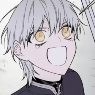 🗡 b2dfc4cf อนิเมะ, มังงะ, ตัวละคร, สีหน้า, มีความสุข, การ์ตูน telegram sticker