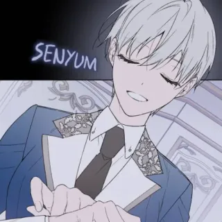 🗡 dc27bfd8 SENYUM อนิเมะ, มังงะ, ยิ้ม, สูท, น่ารัก, ภาพประกอบ telegram sticker