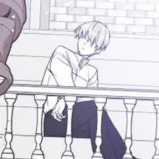 🗡 e830cce9 อนิเมะ, มังงะ, ตัวละคร, เด็กผู้ชาย, ระเบียง telegram sticker