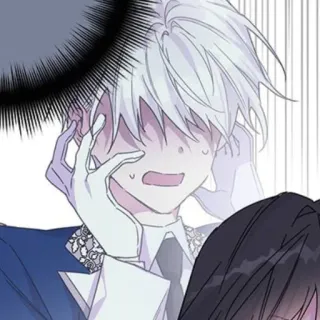 🗡 f27c4a52 ตกใจ, อนิเมะ, ผมขาว, ถุงมือ, มันฮวา, เซอร์ไพรส์ telegram sticker