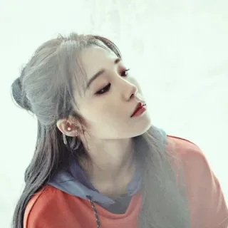 💸 72d7000a woman, portrait, korean, hoodie, beauty, person whatsapp sticker