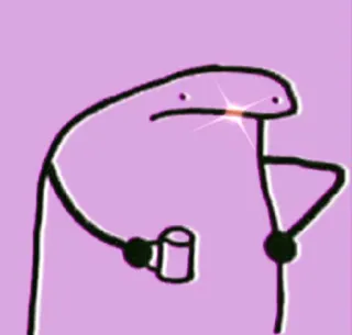 ✨ 356ad327 มีม, คนก้างปลา, กาแฟ, เครื่องดื่ม, ตลก, ขำขัน telegram sticker