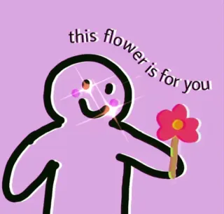 ✨ 399e3afb this flower is for you ดอกไม้, ของขวัญ, น่ารัก, อบอุ่น, มิตรภาพ, ความรัก, ของขวัญ, ของถวาย telegram sticker