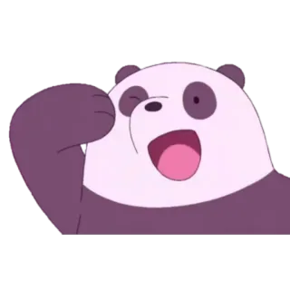🐼 35752d63 Panda We Bare Bears Panda, We Bare Bears, Kreskówka, Naklejka telegram sticker