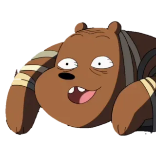 🐼 aa8ea680 kreskówka, zwierzę, niedźwiedź, śmieszne, postać, ilustracja telegram sticker