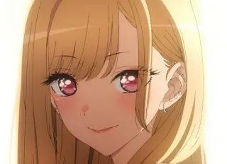 🌟 14f14fa0 Marin Kitagawa My Dress-Up Darling anime, cute, girl, blonde, Marin Kitagawa, My Dress-Up Darling telegram sticker