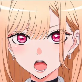 🌟 a83099da Marin Kitagawa My Dress-Up Darling anime, girl, cute, kawaii, cosplay, Marin Kitagawa, My Dress-Up Darling telegram sticker