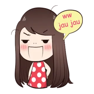 🐺 d1f434e4 ww
jau jau Dibujo animado, Mujer, Enfadada, Morena, Bocadillo, Chica whatsapp sticker