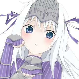 😉 2ad412a9 อนิเมะ, อัศวิน, ชุดเกราะ, ผู้หญิง, น่ารัก, เด็กผู้หญิง telegram sticker