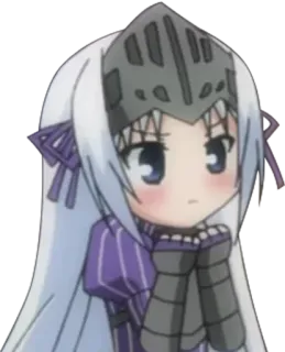 😠 63f09042 อนิเมะ, ตัวละคร, หมวกกันน็อค, เกราะ, คาวาอิ, น่ารัก telegram sticker