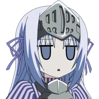 😐 a814de1a อนิเมะ, อัศวิน, จิบิ, ชุดเกราะ telegram sticker