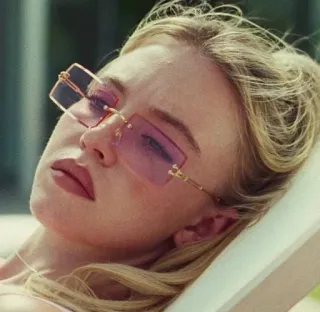 😐 7a058f7e woman, sunglasses, pool, relaxation, summer, beauty, blonde whatsapp sticker