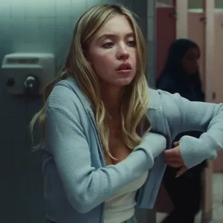 💉 8c78d4f5 vrouw, persoon, badkamer, portret, vrouwelijk, actrice telegram sticker