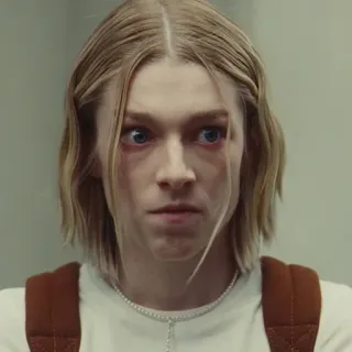 💉 92b03fc5 Hunter Schafer Euphoria Euphoria, Hunter Schafer, Rue Bennett, Portret, Personage telegram sticker