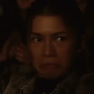 😌 62cec049 Zendaya phụ nữ, gương mặt, nữ diễn viên, người nổi tiếng, biểu cảm telegram sticker