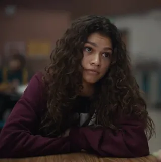 🧬 1345cbe4 Rue Bennett Euphoria ルー, ユーフォリア, ゼンデイヤ, 青春ドラマ, HBO, テレビ番組 telegram sticker