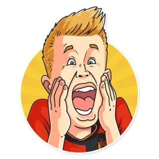 😱 3792dbb8 Ausdruck, Cartoon, Schrei, verängstigt, Panik whatsapp sticker