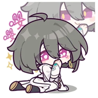 😭 eb6a97bb 嘤嘤 anime, chibi, cute, kawaii telegram sticker