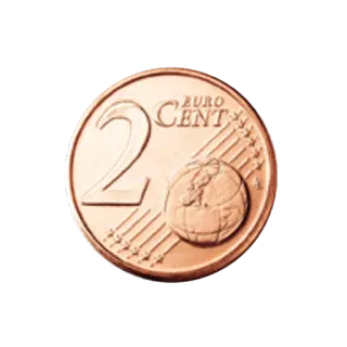 🌴 881927fc EURO CENT coin, currency, money, euro, cent telegram sticker