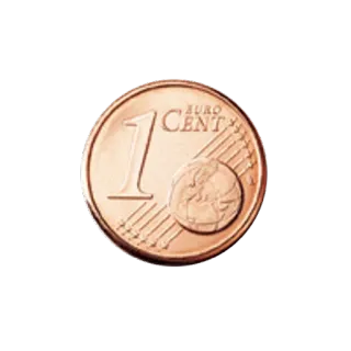 🌵 b4f270a7 1 EURO CENT coin, money, euro, cent telegram sticker
